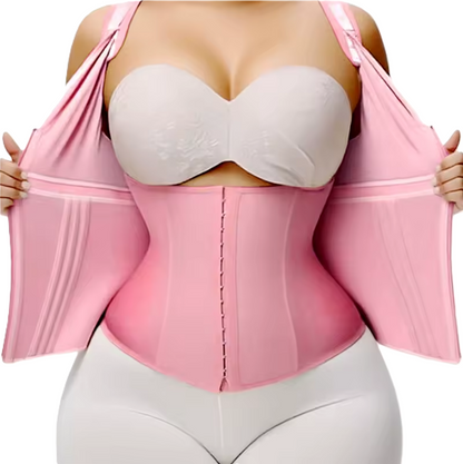 Sculpt Vest™ by Aerbek – Waist Sculpting Compression Vest with Zipper & Hooks for Tummy Control, Sweat Training & Hourglass Shaping