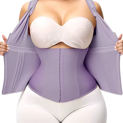 Sculpt Vest™ by Aerbek – Waist Sculpting Compression Vest with Zipper & Hooks for Tummy Control, Sweat Training & Hourglass Shaping