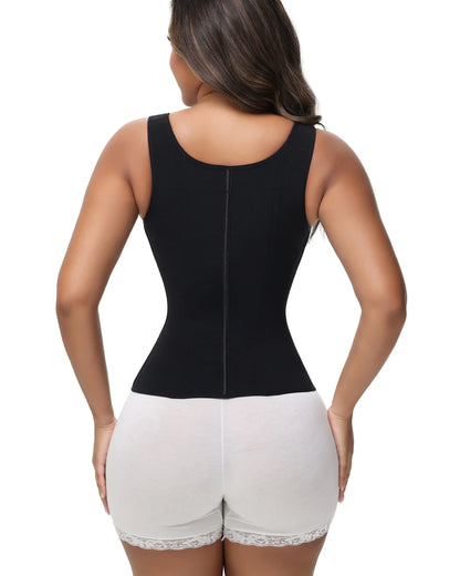 Sculpt Vest™ by Aerbek – Waist Sculpting Compression Vest with Zipper & Hooks for Tummy Control, Sweat Training & Hourglass Shaping