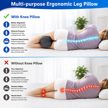 SideSleeper Pro™ | Ergonomic Knee Pillow for Side Sleepers